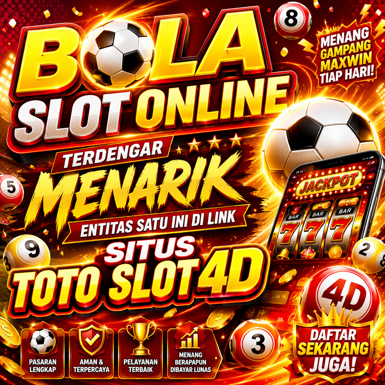 Bola Slot Online: Terdengar Menarik Entitas Satu Ini Di Link Situs Toto Slot 4D in Medan