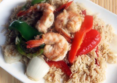 SPICY SHRIMP FRIED RICE